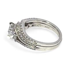 Ashi Sterling Silver Cubic Zirconia Vacation Wedding Ring Set Size 7